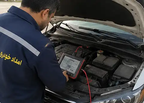 قبل از امداد: تعمیر اساسی برق و استارت در محل در مراغه